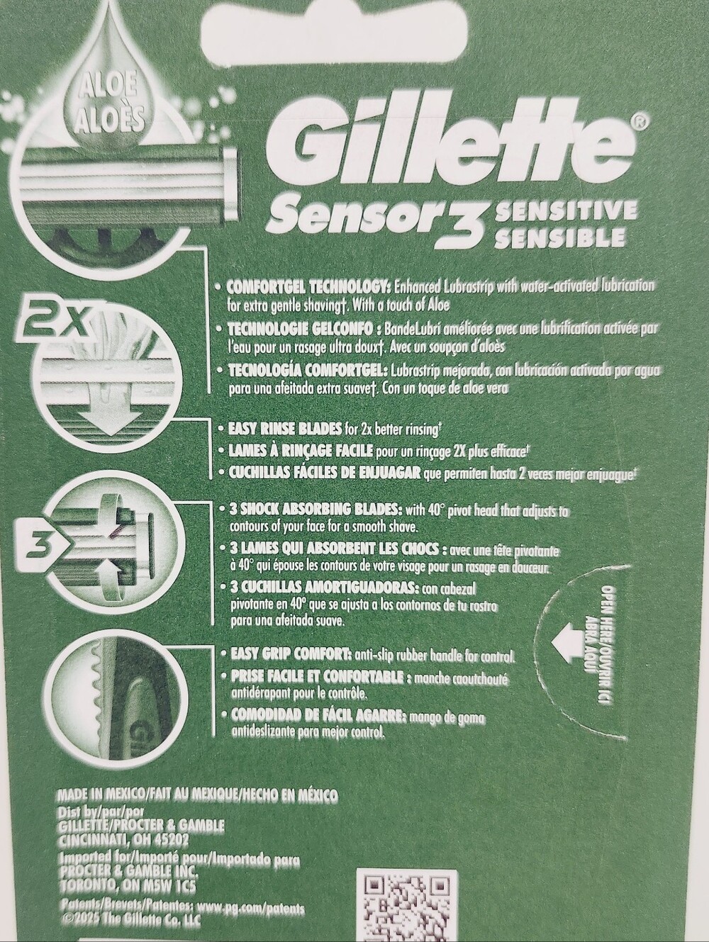 ⭐4/$15 Gillette Sensor3 Sensitive 3-Blade Disposable Razor - Picture 3 of 13